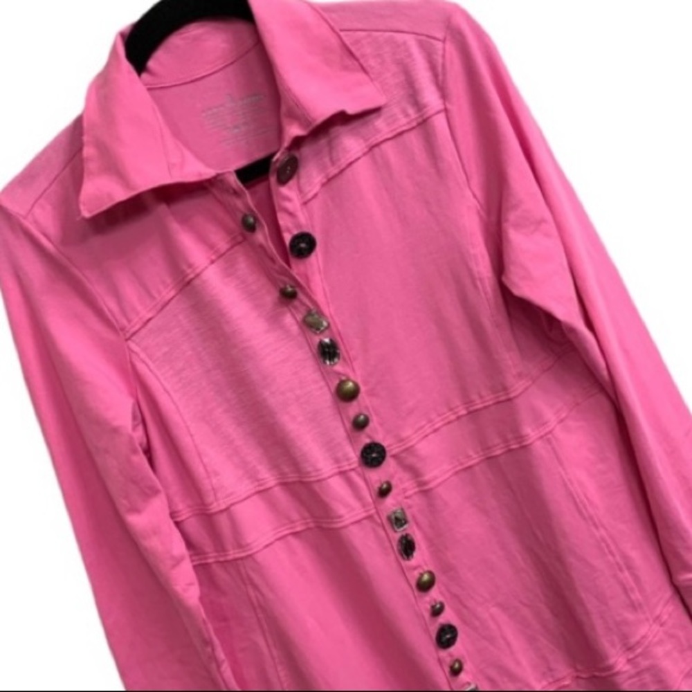NEON BUDDHA Pink Cardigan Blazer Size M